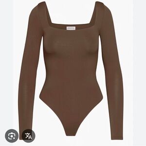 Brown Long Sleeve Bodysuit